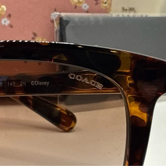 Coach Disney Mickey Mouse HC8374U-512013(CH561 Tortoise Pink 51mm Sunglasses - Picture 5 of 11
